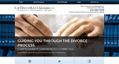 Desktop Screenshot of klgreenberglaw.com
